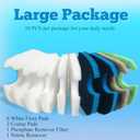 Replacement Canister Filter Pads Compatible with AMOSIJOY 172/225/265GPH Aquarium External Filter, 6 White Floss & 2 Coarse Pads & 1 Phosphate Remover Filter & 1 Nitrite Remover (10 Pcs)