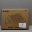 KeiBn Upgarde Laptop Cooling Pad, RGB Lights Laptop Cooler 6 Fans for 15.6-17.3 Inch Laptops, 7 Height Stands, 10 Modes Light, 2 USB Ports, Desk or Lap Use (A8, Blue)