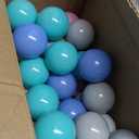 LANGXUN Balls Soft Plastic Ball Pit Balls for Kids, Gift for Baby Toddler Birthday Christmas, Ball Pit Play Tent, Baby Kiddie Pool Water Toys, Party Decoration, 50 Pcs