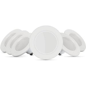 Feit Electric 5-6 inch InstaTRIM Adjustable Neck Recessed LED Downlight - 2700K Soft White - Dimmable - Pre-Mounted Trim - 65W Equivalent - 45 Year Life - 850 Lumen - High CRI | 6-Pack Feit Electric 5-6 inch InstaTRIM Adjustable Neck Recessed LED Downlight - 2700K Soft White - Dimmable - Pre-Mounted Trim - 65W Equivalent - 45 Year Life - 850 Lumen - High CRI | 6-Pack