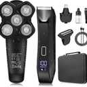 Manscape Body and Ball Trimmer for Men, Bald Head & Body Shaver, Mens Grooming Kits Pubic Groin Hair Trimmer, Body Groomer Electric Razors for Smooth Shaving, IPX7 Waterproof