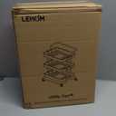 LEHOM 5.1" Slim Storage Cart - 4 Tiers Bathroom Organizer Mobile Shelving Unit Storage Rolling Utility Cart Slide Out Organizer for Kitchen Bathroom Laundry Narrow Places, White