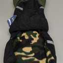 SCENEREAL Dog Winter Coat Reflective Jacket, Warm Fleece Turtleneck Windproof Cold Weather Coats with Adjustable Buckle, Pet Vest Snow Clothes for Small Medium Extra Large Dogs, Army Green M