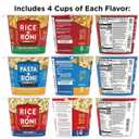 Rice-A-Roni Cups Individual Cup, 3-Flavor Variety Pack, 2.25 Oz (Pack of 12) (EXP 06/13/26)