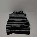 PRETTYGARDEN Women's Summer Bodycon Sundresses Casual Midi Sleeveless Hollow Out Knit Side Slit Striped Long Tank Dress (Large, Black)