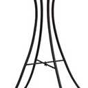 Evergreen Garden Metal Hourglass Shape Bird Bath Stand for Outdoors | 31" Tall Fits up to 18" Diameter Bowls | Weatherproof Easy Assembly | 4 Stable Steel Legs for Garden Patio Outside