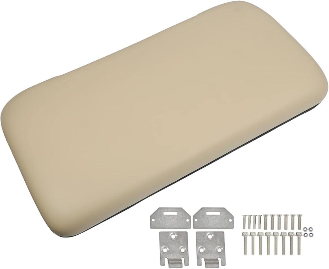 waltyotur Tan Golf Cart Front Seat Bottom Replacement for EZGO Medalist TXT 1994-2013 Gas Electric Golf Cart