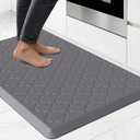Kitchen Mats for Floor, Wide Cushioned Anti Fatigue Mat, Grey