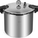 Barton Pressure Canner Release Valve Aluminum Canning Pot Cooker Pot Stove Top with Pressure Gauge Instant Fast Cooking Pot Stewing Locking System (22 Quarts) Meat, Poultry & Vegetables