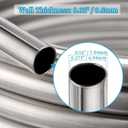 3/8" x 50Ft 304 Stainless Steel Tubing Coil, Immerson Tubing Coil for Ice Bath Wort Chiller, Beer Brewing, Welded Stainless Steel Tube for DIY Projects (5/16" x 50Ft)