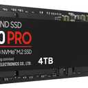Samsung 990 PRO SSD 4TB PCIe 4.0 M.2 2280 Internal Solid State Hard Drive, Seq. Read Speeds Up to 7,450 MB/s for High End Computing, Gaming, and Heavy Duty Workstations, MZ-V9P4T0B/AM