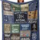 Chemistry Gifts for Women/Men, Best Chemistry Teacher/Students Gift, Birthday/Graduation Gift for Chemistry Lover, Science Blanket 60X50in
