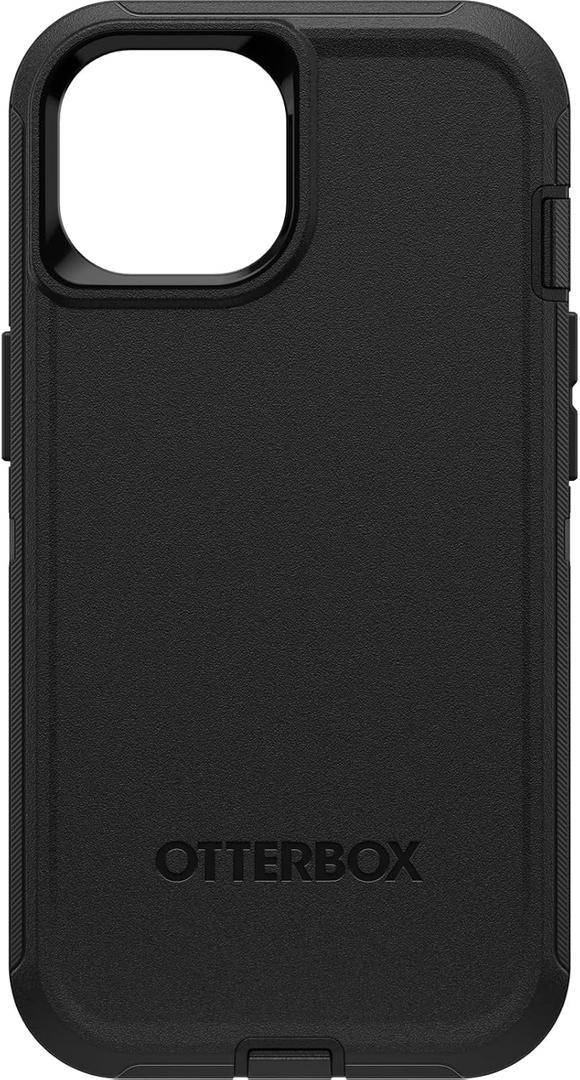 OtterBox iPhone 17e, iPhone 16e, iPhone 15, iPhone 14, and iPhone 13 Defender Series Case - Black, screenless, Rugged & Durable, with Port Protection, Includes Holster Clip Kickstand