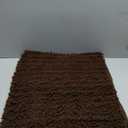 Yimobra Long Bathroom Rugs Non Slip Washable 44x24 Inch - Ultra Soft Absorbent Chenille Bath Mat, Quick Dry Shaggy Floor Carpet for Tub Shower, Brown Home Decor Accessories