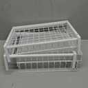 REALINN Under Sink Organizer, Pull Out Cabinet Organizer 2 Tier Slide Out Sink Shelf Cabinet Storage Shelves, Storage for Kitchen Bathroom, White, 2 Pack