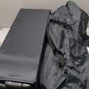 JOYMOR 4 in 1 Pack and Play, Baby Bedside Bassinet, Sturdy Play Yard with Padded Mat and Toy bar with Soft Toys (Black)
