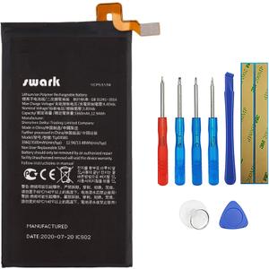 TLP035B1 Replacement Battery Compatible with BlackBerry Key2 Key 2 Two (BBF100-1 / BBF100-2) + Tools