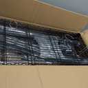 Storage Shelves with Cover & Wheels, 36" W x 14" D x 63" H