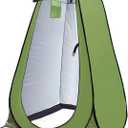 Anngrowy Pop Up Privacy Shower Tent - Portable Outdoor Camping Bathroom Toilet Changing Dressing Room - UPF40+ Waterproof (Army green)