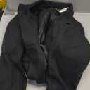 ANRABESS Womens Peacoat Notched Lapel Collar Single-Breasted Trench Coats Loose Casual Long Jacket 2025 Fall Winter Outerwear (Small, Black)