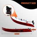 Rear Pair Bumper Lights w/Bulbs & Harness Compatible with Q5 2009-2016 Lower Rear Light Bumper Tail Lights 8R0945096B 8R0945095B
