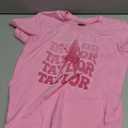 Girl Country Music T-Shirt - Kids Singer Letters Graphic Birthday Shirts Gifts Fan Song Tour Concert Outfit Top(Pink,130,15021b) Medium
