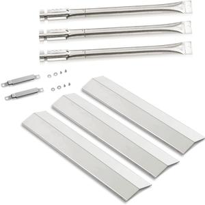 Grill Replacement Parts for Oklahoma Joe's Longhorn Combo 3-Burner Charcoal/Gas Smoker 15202029 12201767 14201767 Grill, 1767054 Heat Tent 1767017 Burner, Crossover Tube for Oklahoma Joe 15202029