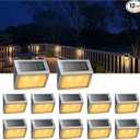 XLUX Warm White Solar Lights for Deck Step Fence Post, SST Housing, 12 Pack
Soft warm non-glare LED, sturdy stainless steel casing , outdoor use, Rainproof, Automatic ON/OFF, not excessively bright
