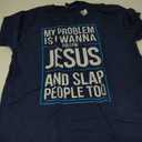 Funny Jesus Christ Religious Christian Believer Christianity T-Shirt XL