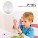 STOBOK 2Pcs 8-Inch Foam Eggs for Crafts White Polystyrene Eggs for DIY Painting School Projects Easter Party Decorations