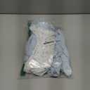 Baby Boy Girls Clothes 2-Way Zip Footed Long Sleeve 100% Cotton,Newborn Caps and Scratch Mittens Set 0-6 Months (Blue)