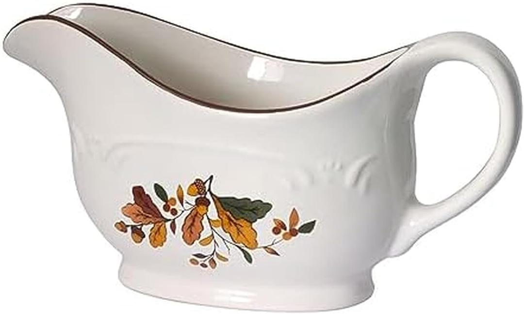 Pfaltzgraff Autumn Berry Gravy Boat, Cream, 9 Inches