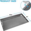 Full Size Griddle Inserts for Weber Summit 600 Series Grills, Flat Top Griddle for Summit E/S 640/650/660/670 Gas Grills with a Smoker Box, Replacement Parts for Weber 67552 Grates