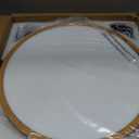 42'' Retractable Chandelier Ceiling Fan, White+Natural Wood