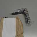 4 Pack - L 5" x H 4" x W1.5, 5mm Thick Black L Shelf Bracket, Iron Shelf Brackets, Metal Shelf Brackets, Floating Shelf, Shelf Supports with Screws