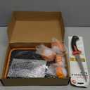 41 Pcs Halloween Pumpkin Carving Kit Include 12 Pcs Stainless Steel Carving Tools, 4 LED Lights with Remote, 24 Stencils and Double Sided Saw, DIY Decoration Supplies for Pumpkin