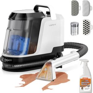 uwant Portable Carpet and Upholstery for Deep Cleaner, 18Kpa Carpet Cleaner Machine for Cars, Pets with Pet Pro Solution and Self Cleaning Set of 1 for Spot, Rug, Couch