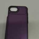 Vinich for iPhone 16e Wallet Case with Card Holder, RFID Blocking Credit Slots Kickstand Shockproof Phone Cover for Women Men, Purple