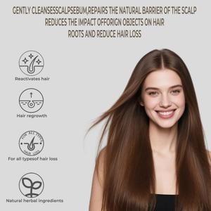 3 x Root Activator Hair Loss Thickening Shampoo for Hair Regrowth, Unisex, Natural Formula for Men and Women1 PCS