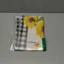 Artoid Mode Buffalo Plaid Sunflower Sunshine Vase Summer Table Runner, Spring Kitchen Dining Table Decoration for Home Party Decor 13x90 Inch
