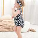 UNICOMIDEA 0-24 Months Baby Floral Romper Infant Playsuits Headband Jumpsuit Toddlers Outfits (White)