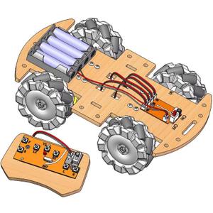 STEM Projects for Kids 6 7 8 9 10 11 12 Year Old Build Your Own 4WD Remote Control CarScience Experiment Electronics KitRobotic Car with 68mm Mecanum Wheel DIY rc car kit