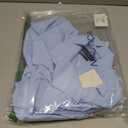 Nautica Slim Fit Mens Dress Shirts Long Sleeve Performance Polyester Fabric Wrinkle Free 4-Way Stretch (Blue, M)