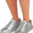 Barbie Fashionistas Ken Doll #236 with Black Hair, Wearing Blue and Green Ombre Tank with Jean Shorts and Silver Sneakers