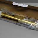 Rechargeable Magnetic LED Light Bar with Remote, Under Cabinet Lighting Wireless, Battery Powered Operated Wall Strip Lights, Dimmable Desk Lamp for Picture Mirror Closet Room  Gold (without Motion Sensor)