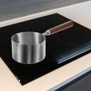 Kichvoe Small Sauce Pan with Handle 8.26In Stainless Steel Mini Oil Drip Pot 250Ml Compact Kitchen Saucepan with Double Pour Spouts for Heating Oils and Sauces