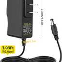 Facmogu 12V 1A Power Supply Adapters(6 Pack), AC/DC Low Voltage Transformers Converter, AC 100-240V to DC 12V 1A Wall Adapter for LED Strip Light, Router, Power Cord with 5.5x2.5mm and 5.5x2.1mm Tips