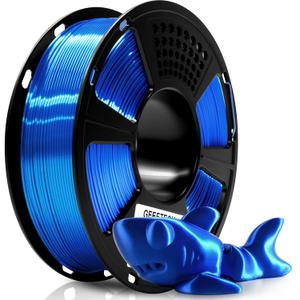 Geeetech Metal Shine Filament 1.75mm for 3D Printer, Silk PLA 1kg (2.2lbs) Spool, Metallic Royal Blue 3D Printing Filament, Dimensional Accuracy +/- 0.02 mm