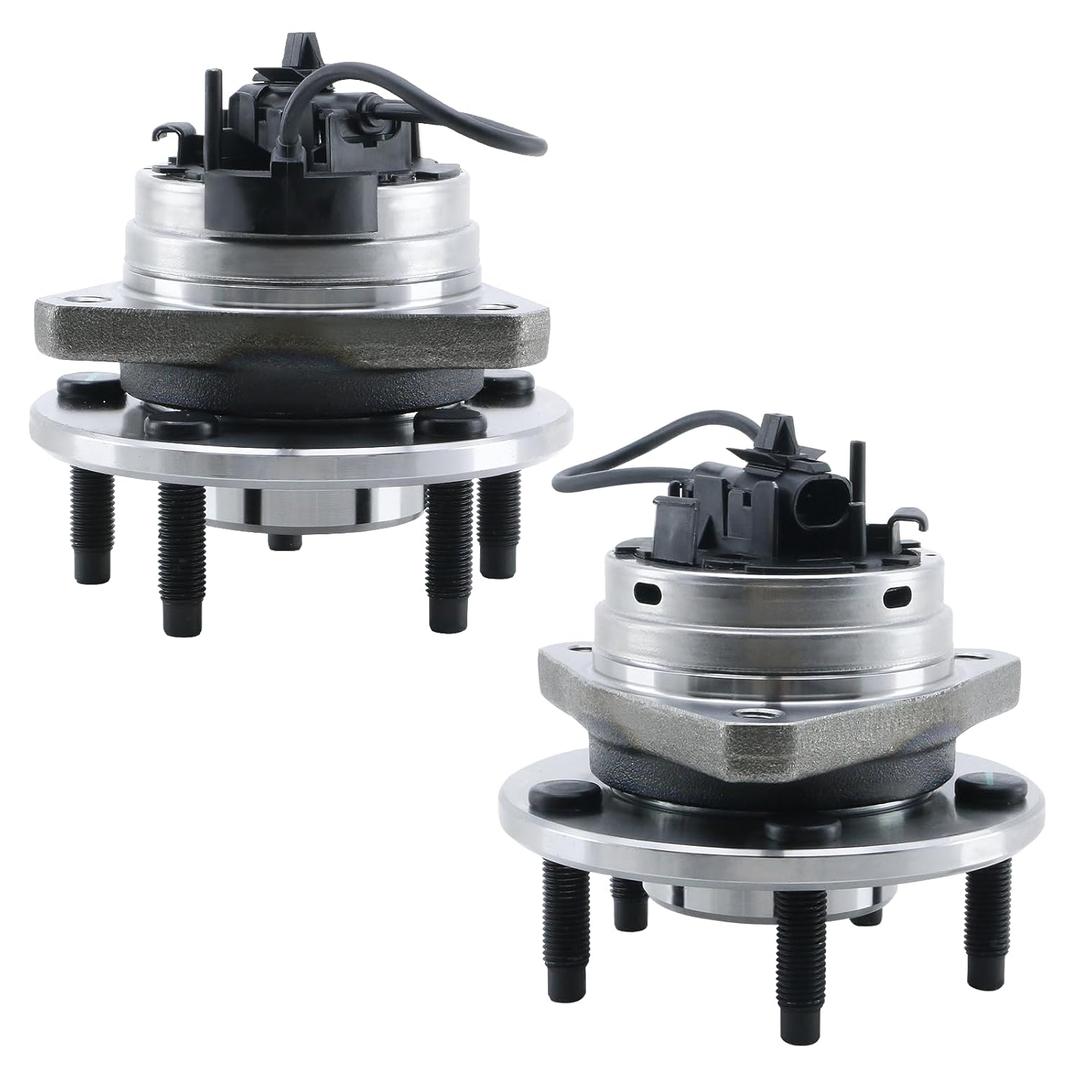 Front Wheel Hub and Bearing Assembly for Malibu 2004-2012, Cobalt HHR 2008-2010, Pontiac G6 2005-2010, Saturn Aura 2007-2009 Wheel Bearing and Hub Assembly with ABS & 5-Lug 2006 2011 513214 2 Pack