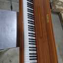 Digital Piano 88 Key Weighted Keyboard,Full-Size Desk Progressive Hammer-Action Electric Piano For Beginners, With Sheet Music Stand, Pedal,Power Adapter, Headphone Mode, Usb-Midi (Brown)